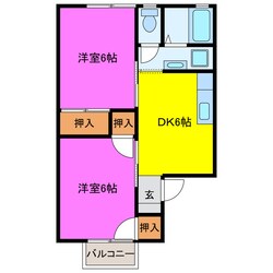 ノースポール田町の物件間取画像